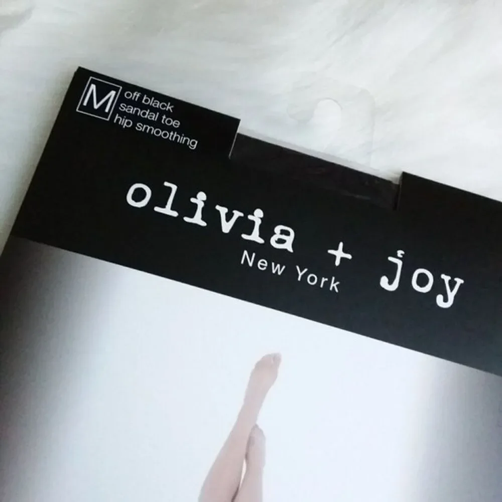 olivia + joy Hip Smoothing Hosiery In Off Black M